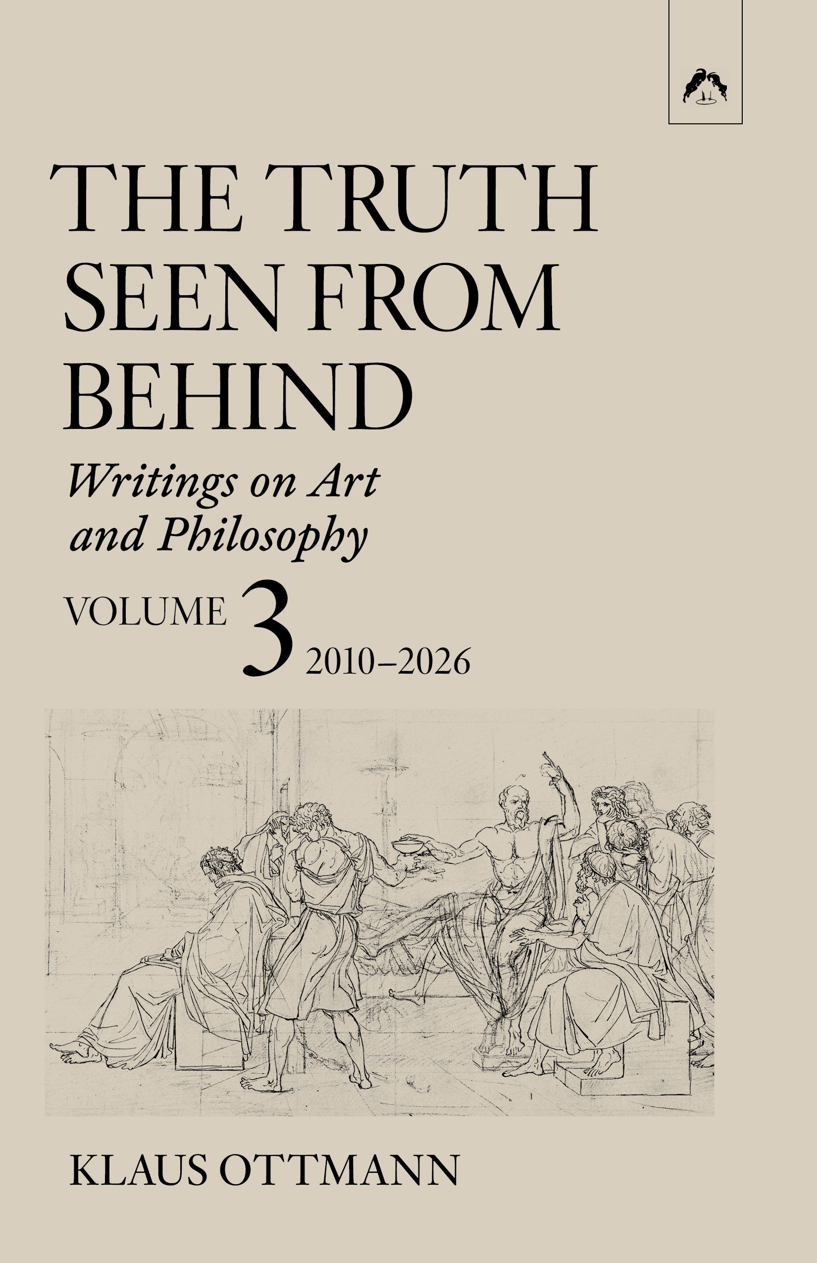 Book cover with David's Death of Socrates