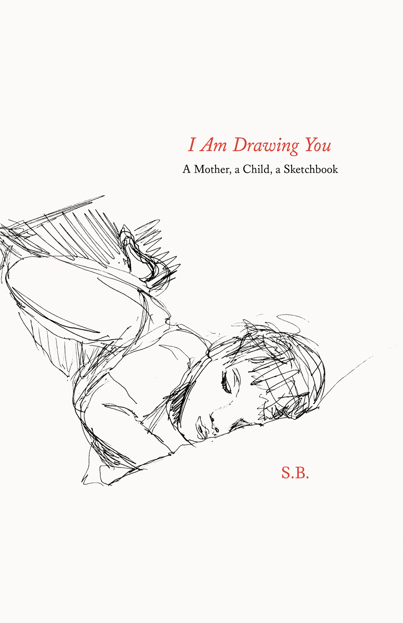 book cover with sleeping child drawing